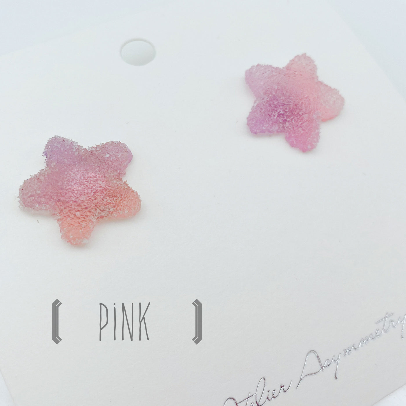 Sour Gummy Star Studs - 3 Pairs Set