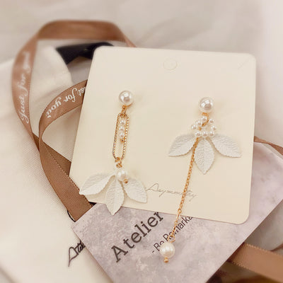 Mismatched Silver Dangle Earrings 