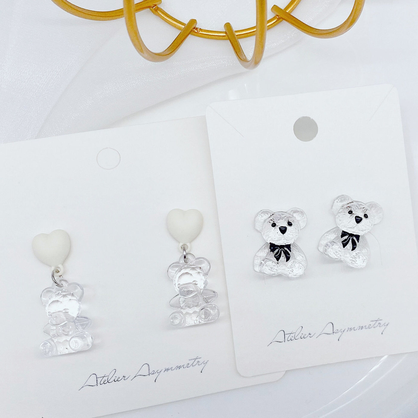Teddy Bear Stud Earrings 